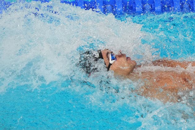 Thomas Ceccon during Men™s 50m Backstroke Final at the Swimming European Aquatics Championships Paris 2026, Paris, August 14 , 2026  Copyright: xSpada LaPressex