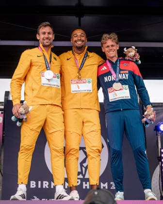Leo Neugebauer (VfB Stuttgart, Zehnkampf Maenner), Niklas Kaul (USC Mainz, Zehnkampf Maenner), GBR, Leichtathletik, Athletics, European Athletics Championships 2026, Leichtathletik Europameisterschaft 2026, Birmingham 2026, 09.08.2026, GBR, Leichtathletik, Athletics, European Athletics Championships 2026, Leichtathletik Europameisterschaft 2026, Birmingham 2026, 09.08.2026 Birmingham *** Leo Neugebauer, VfB Stuttgart, Men s Decathlon; Niklas Kaul, USC Mainz, Men s Decathlon; GBR, Track and Field, Athletics, 2026 European Athletics Championships, 2026 European Track and Field Championships, Birmingham 2026, August 9, 2026, GBR, Track and Field, Athletics, 2026 European Athletics Championships, 2026 European Track and Field Championships, Birmingham 2026, August 9, 2026, Birmingham Copyright: xStefanxMayerx EP_SMR