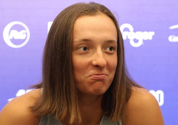 August 14, 2026, Mason, Ohio, USA: IGA SWIATEK of Poland during the press conference, PK, Pressekonferenz on tennis tournament WTA, Tennis Damen 1000 Cincinnati Open in Mason, USA. Mason USA - ZUMAc278 20260814_zsp_c278_008 Copyright: xMarcinxCholewinskix
