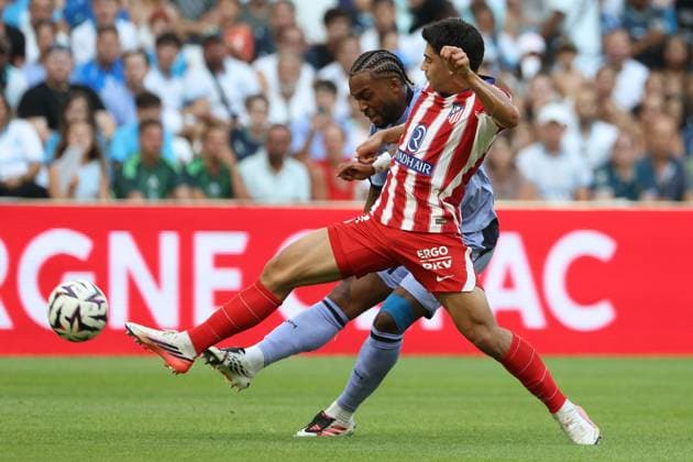 OM - ATLETICO MADRID PHOTOPQR LA PROVENCE PHILIPPE LAURENSON ; MARSEILLE ; 14 08 2026 ; MATCH AMICAL OM - ATLETICO MADRID Friendly soccer match Marseille vs Atletico Madrid MARSEILLE MARSEILLE France  Copyright: xPHOTOPQR LAxPROVENCE MAXPPPxPHILIPPExLAURENSONx 20260814PVL7665 20260814PVL7674