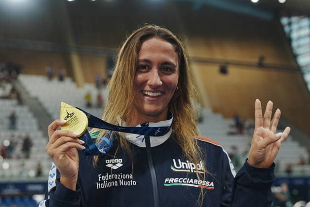 Simona Quadarella win the gold medal in the final women s 1500m freestyle at the 2026 European Swimming Championships, Paris Gianmattia D Alberto LaPresse  Copyright: xGianmattiaxD Alberto LaPressex