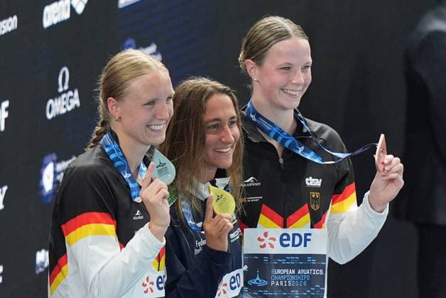 Simona Quadarella win the gold medal in the final women s 1500m freestyle at the 2026 European Swimming Championships, Paris Spada LaPresse  Copyright: xSpada LaPressex