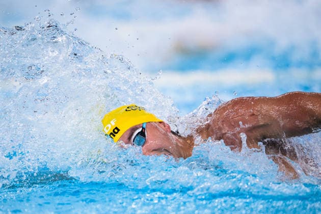 260814 Robin Hanson of Sweden competes in mixed 4x100 meters freestyle swimming relay final during day 15 of the 2026 European Aquatics Championships on August 14, 2026 in Saint-Denis. Photo: Joel Marklund BILDBYRAN kod JM JM0843 bbeng simning swimming svomming 2026 european aquatics championships em Sverige Sweden lagkapp stafett *** August 14, 2026: Robin Hanson of Sweden competes in the mixed 4x100-meter freestyle swimming relay final during Day 15 of the 2026 European Aquatics Championships on August 14, 2026 in Saint Denis. Photo by Joel Marklund. BILDBYRAN code JM JM0843 bbeng swimming 2026 European Aquatics Championships EM Sweden team relay  Copyright: JOELxMARKLUND BB260814JM218
