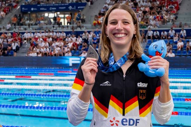 France, Paris, Centre Aquatique Olympique Metropole du Grand Paris, 14.08.2026, European Aquatics Championships, Day 15 - Final Session, Angelina Koehler, SG Neukoelln Berlin, Germany, Photo by Eibner Pressefoto Tino Henschel European Aquatics Championships, Day 15 - Final Session Paris *** France, Paris, Centre Aquatique Olympique Metropole du Grand Paris, August 14, 2026, European Aquatics Championships, Day 15 Final Session, Angelina Koehler, SG Neukoelln Berlin, Germany, Photo by Eibner Pressefoto Tino Henschel European Aquatics Championships, Day 15 Final Session, Paris Copyright: xEibnerxPressefotox