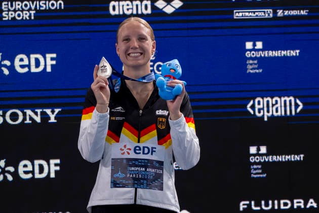 France, Paris, Centre Aquatique Olympique Metropole du Grand Paris, 14.08.2026, European Aquatics Championships, Day 15 - Final Session, Isabel Gose, SC Magdeburg, Germany, Photo by Eibner Pressefoto Tino Henschel European Aquatics Championships, Day 15 - Final Session Paris *** France, Paris, Centre Aquatique Olympique Metropole du Grand Paris, August 14, 2026, European Aquatics Championships, Day 15 Final Session, Isabel Gose, SC Magdeburg, Germany, Photo by Eibner Pressefoto Tino Henschel European Aquatics Championships, Day 15 Final Session, Paris Copyright: xEibnerxPressefotox