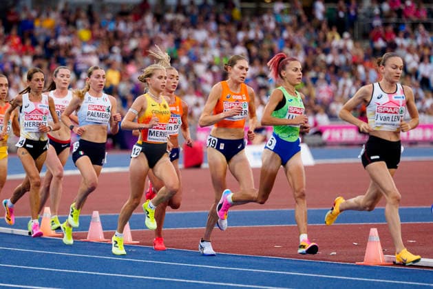 BIRMINGHAM, GREAT BRITAIN - AUGUST 14, 2026 : Lisa MERKEL (GER Germany) competing in the 10000m final during the European Athletics Championships at Alexander Stadium on August 14, 2026 in Birmingham, Great Britain. Great Britain Copyright: xLeahxKohringx