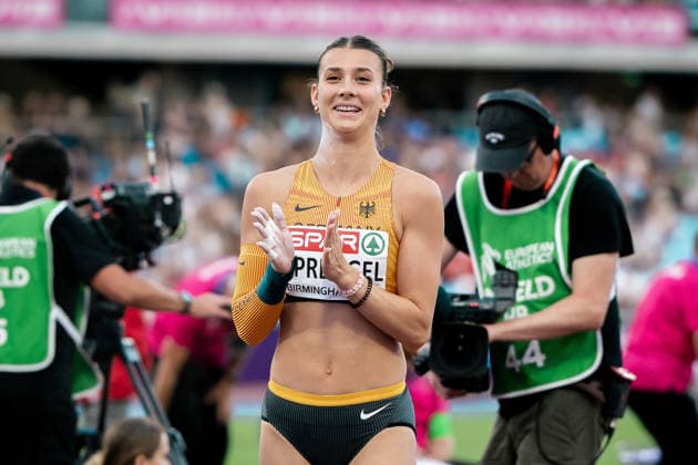 Sandrina Sprengel (VfB Stuttgart, Siebenkampf Frauen), GBR, Leichtathletik, Athletics, European Athletics Championships 2026, Leichtathletik Europameisterschaft 2026, Birmingham 2026, 09.08.2026, GBR, Leichtathletik, Athletics, European Athletics Championships 2026, Leichtathletik Europameisterschaft 2026, Birmingham 2026, 09.08.2026 Birmingham *** Sandrina Sprengel, VfB Stuttgart, Women s Heptathlon, GBR, Track and Field, Athletics, 2026 European Athletics Championships, 2026 European Track and Field Championships, Birmingham 2026, August 9, 2026, GBR, Track and Field, Athletics, 2026 European Athletics Championships, 2026 European Track and Field Championships, Birmingham 2026, August 9, 2026, Birmingham Copyright: xStefanxMayerx EP_SMR