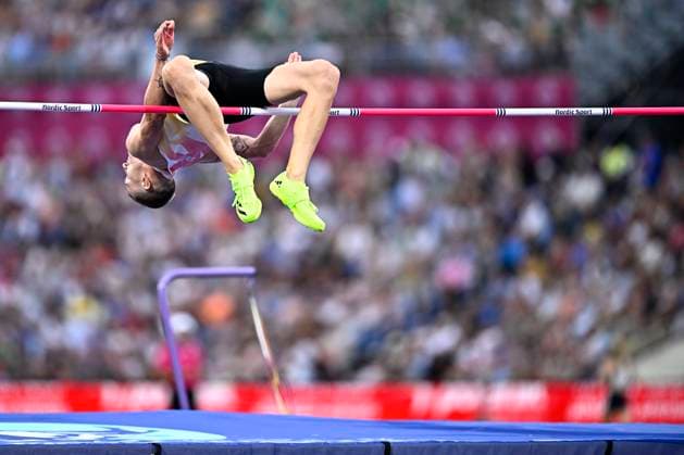European Athletics Championships Birmingham 2026 - day 5 BIRMINGHAM, ENGLAND - AUGUST 14 : Carmoy Thomas (BEL) in action during the high jump final on day 5 of the Birmingham 2026 European Athletics Championships on August 14, 2026 in Birmingham, England, 14 08 2026 Birmingham ENGLAND  Copyright: xTomasxSiskx