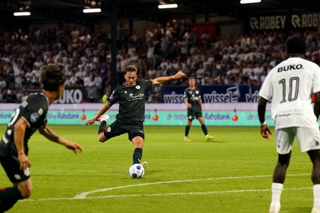Eredivisie: Telstar v Sparta Rotterdam Velsen-Zuid - Julian Baas of Sparta Rotterdam during the second competition round of the 2026 2027 Eredivisie season. The match is set between Telstar and Sparta Rotterdam at 711 Stadion on 14 August 2026 in Velsen-Zuid, The Netherlands. (Hero Images Danny de Groot) Copyright: xDannyxdexGrootx