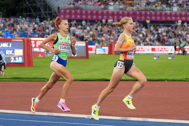 BIRMINGHAM, GREAT BRITAIN - AUGUST 14, 2026 : Lisa MERKEL (GER Germany) competing in the 10000m final during the European Athletics Championships at Alexander Stadium on August 14, 2026 in Birmingham, Great Britain. Great Britain Copyright: xLeahxKohringx
