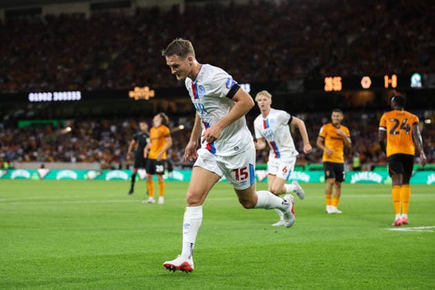 Wolverhampton, England, 14th August 2026. Sean McLoughlin of Blackburn Rovers celebrates his goal to make it 1-1 during the Wolverhampton Wanderers vs Blackburn Rovers Sky Bet Championship match at Molineux, Wolverhampton. Picture credit should read: Gareth Evans Sportimage EDITORIAL USE ONLY. No use with unauthorised audio, video, data, fixture lists, club league logos or live services. Online in-match use limited to 120 images, no video emulation. No use in betting, games or single club league player publications. SPI_050_GE_WOL_vs_BBR SPI-4907-0049