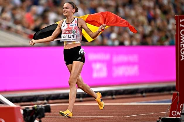 European Athletics Championships Birmingham 2026 - day 5 BIRMINGHAM, ENGLAND - AUGUST 14 : Van Lent Jana (BEL) in action during the 10000m final on day 5 of the Birmingham 2026 European Athletics Championships on August 14, 2026 in Birmingham, England, 14 08 2026 Birmingham ENGLAND  Copyright: xTomasxSiskx