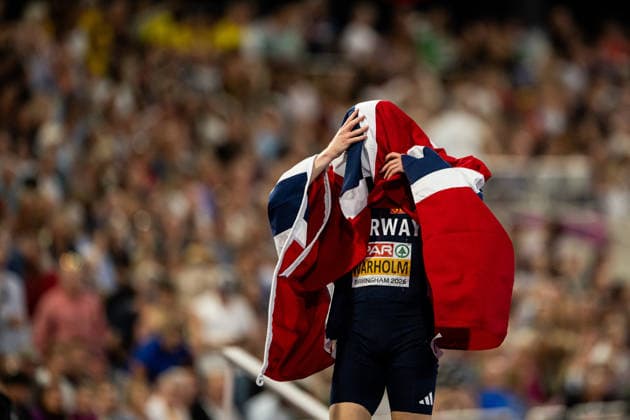 260814 Karsten Warholm of Norway after men s 400 meter hurdles final during day 5 of the 2026 European Athletics Championships on August 14, 2026 in Birmingham. Photo: Maxim Thore BILDBYRAN kod MT MT1070 friidrott athletics friidrett friidrotts-em em friidretts-em 2026 european athletics championships day 5 bbeng *** August 14, 2026: Karsten Warholm of Norway after the men’s 400-meter hurdles final on Day 5 of the 2026 European Athletics Championships on August 14, 2026 in Birmingham. Photo by Maxim Thore. BILDBYRAN code MT MT1070 track and field athletics friidrett friidrotts em em friidretts em 2026 European Athletics Championships Day 5 bbeng  Copyright: MAXIMxTHORE BB260814MT083