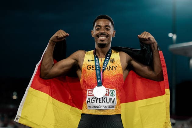Emil Agyekum (SCC Berlin, 400m Huerden Maenner), GBR, Leichtathletik, Athletics, European Athletics Championships 2026, Leichtathletik Europameisterschaft 2026, Birmingham 2026, 09.08.2026, GBR, Leichtathletik, Athletics, European Athletics Championships 2026, Leichtathletik Europameisterschaft 2026, Birmingham 2026, 09.08.2026 Birmingham *** Emil Agyekum, SCC Berlin, Men s 400m Hurdles, GBR, Track and Field, Athletics, 2026 European Athletics Championships, 2026 European Track and Field Championships, Birmingham 2026, August 9, 2026, GBR, Track and Field, Athletics, 2026 European Athletics Championships, 2026 European Track and Field Championships, Birmingham 2026, August 9, 2026, Birmingham Copyright: xStefanxMayerx EP_SMR