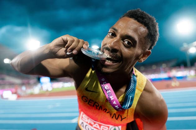 Emil Agyekum (SCC Berlin, 400m Huerden Maenner), GBR, Leichtathletik, Athletics, European Athletics Championships 2026, Leichtathletik Europameisterschaft 2026, Birmingham 2026, 09.08.2026, GBR, Leichtathletik, Athletics, European Athletics Championships 2026, Leichtathletik Europameisterschaft 2026, Birmingham 2026, 09.08.2026 Birmingham *** Emil Agyekum, SCC Berlin, Men s 400m Hurdles, GBR, Track and Field, Athletics, 2026 European Athletics Championships, 2026 European Track and Field Championships, Birmingham 2026, August 9, 2026, GBR, Track and Field, Athletics, 2026 European Athletics Championships, 2026 European Track and Field Championships, Birmingham 2026, August 9, 2026, Birmingham Copyright: xStefanxMayerx EP_SMR