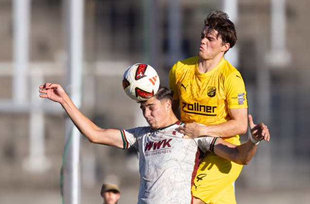 Football, Bavarian Regional League, FC Augsburg II v DJK Vilzing