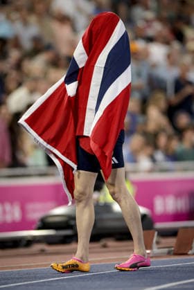 2026 European Athletics Championships, Alexander Stadium, Birmingham, England 14 8 2026 Men™s 400m Hurdles Norway™s Karsten Warholm celebrates winning Karsten Warholm celebrates winning 14 8 2026  Copyright: xx 0S9A4135