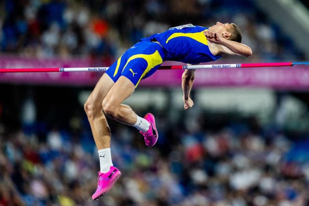 260814 Oleh Doroshuchuk of Ukraine competes in men s high jump final during day 5 of the 2026 European Athletics Championships on August 14, 2026 in Birmingham. Photo: Mathias Bergeld BILDBYRAN kod MB MT1070 friidrott athletics friidrett friidrotts-em em friidretts-em 2026 european athletics championships day 5 bbeng *** August 14, 2026: Oleh Doroshuchuk of Ukraine competes in the men’s high jump final during Day 5 of the 2026 European Athletics Championships on August 14, 2026 in Birmingham. Photo by Mathias Bergeld. BILDBYRAN code MB MT1070. track and field, athletics, friidrett, friidrotts EM, 2026 European Athletics Championships, Day 5, BBENG  Copyright: MATHIASxBERGELD BB260814MB133