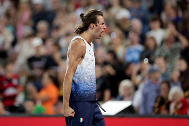 2026 European Athletics Championships, Alexander Stadium, Birmingham, England 14 8 2026 Men™s High jump Final Italy™s Gianmarco Tamberi celebrates winning Gianmarco Tamberi celebrates winning 14 8 2026  Copyright: xx 0S9A4467