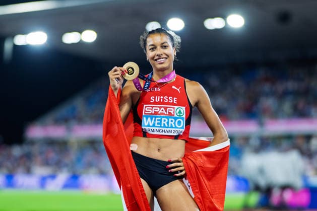 BIRMINGHAM, UNITED KINGDOM - AUGUST 14: Audrey Werro of Switzerland wins the Gold Medal in the Women s 800m during the European Athletics Championships at Alexander Stadium on August 14, 2026 in Birmingham, United Kingdom. England United Kingdom Copyright: xBEAUTIFULxSPORTS TobiasxLacknerx