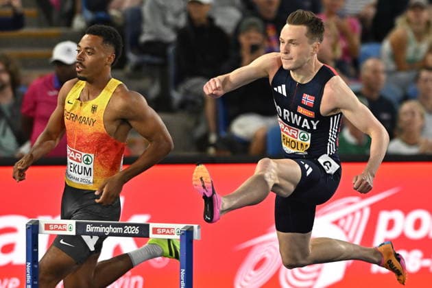 2026.08.14 Birmingham Lekkoatletyka Mistrzostwa Europy N z Karsten Warholm Foto Michal Laudy PressFocus 2026.08.14 Birmingham Athletics European Athletics Championships Karsten Warholm Credit: Michal Laudy PressFocus NEWSPIX.PL --- newspix.pl 