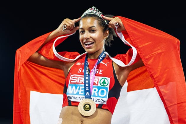 BIRMINGHAM, UNITED KINGDOM - AUGUST 14: Audrey Werro of Switzerland wins the Gold Medal in the Women s 800m during the European Athletics Championships at Alexander Stadium on August 14, 2026 in Birmingham, United Kingdom. England United Kingdom Copyright: xBEAUTIFULxSPORTS TobiasxLacknerx