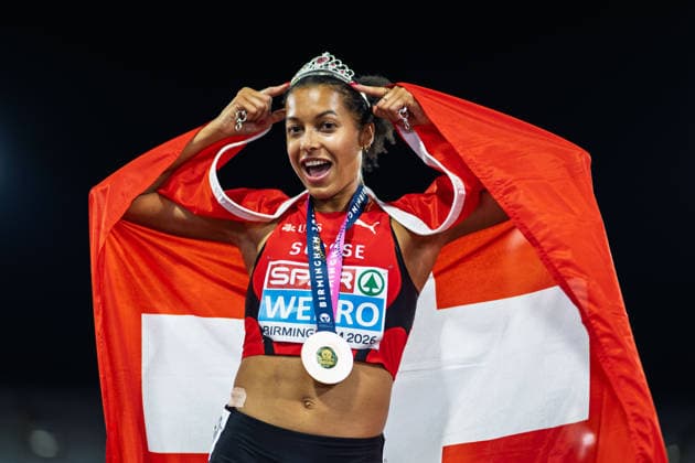 BIRMINGHAM, UNITED KINGDOM - AUGUST 14: Audrey Werro of Switzerland wins the Gold Medal in the Women s 800m during the European Athletics Championships at Alexander Stadium on August 14, 2026 in Birmingham, United Kingdom. England United Kingdom Copyright: xBEAUTIFULxSPORTS TobiasxLacknerx