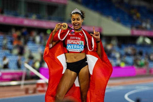 BIRMINGHAM, UNITED KINGDOM - AUGUST 14: Audrey Werro of Switzerland wins the Gold Medal in the Women s 800m during the European Athletics Championships at Alexander Stadium on August 14, 2026 in Birmingham, United Kingdom. England United Kingdom Copyright: xBEAUTIFULxSPORTS TobiasxLacknerx