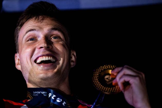 260814 Karsten Warholm of Norway during medal ceremony after men s 400 meter hurdles final during day 5 of the 2026 European Athletics Championships on August 14, 2026 in Birmingham. Photo: Mathias Bergeld BILDBYRAN kod MB MT1070 friidrott athletics friidrett friidrotts-em em friidretts-em 2026 european athletics championships day 5 bbeng *** August 14, 2026: Karsten Warholm of Norway during the medal ceremony following the men’s 400-meter hurdles final on Day 5 of the 2026 European Athletics Championships in Birmingham. 2026 in Birmingham. Photo by Mathias Bergeld. BILDBYRAN code MB MT1070. track and field, athletics, friidrett, friidrotts EM, 2026 European Athletics Championships, Day 5, bbeng  Copyright: MATHIASxBERGELD BB260814MB162