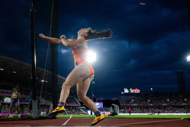 260814 Jorinde van Klinken of Netherlands competes in women™s discus throw final during day 5 of the 2026 European Athletics Championships on August 14, 2026 in Birmingham. Photo: Mathias Bergeld BILDBYRAN kod MB MT1070 friidrott athletics friidrett friidrotts-em em friidretts-em 2026 european athletics championships day 5 bbeng *** August 14, 2026: Jorinde van Klinken of the Netherlands competes in the women’s discus throw final on day 5 of the 2026 European Athletics Championships on August 14, 2026 in Birmingham. Photo by Mathias Bergeld. BILDBYRAN code MB MT1070. track and field, athletics, friidrett, friidrotts EM, 2026 European Athletics Championships, Day 5, bbeng  Copyright: MATHIASxBERGELD BB260814MB183