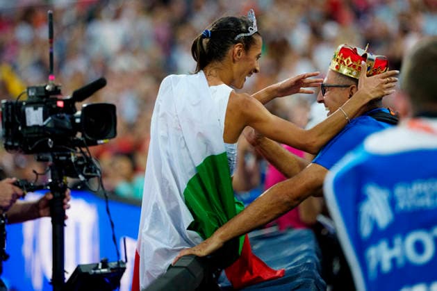 BIRMINGHAM, GREAT BRITAIN - AUGUST 14, 2026 : European champion over 10000m: Nadia BATTOCLETTI (ITA Italy) during the European Athletics Championships at Alexander Stadium on August 14, 2026 in Birmingham, Great Britain. Great Britain Copyright: xLeahxKohringx