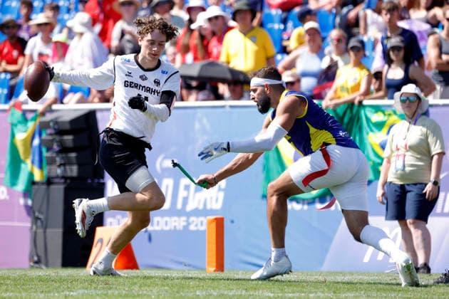 Flag football, IFAF World Cup in Düsseldorf, Germany – Brazil
