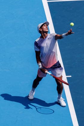 August 14, 2026, Mason, Ohio, U.S: Sebastian Baez (ARG) tosses the ball to serve during FridayÃ¢â‚¬â ¢s first round of the Cincinnati Open at the Lindner Family Tennis Center , Mason, Oh. Mason U.S - ZUMAs304 20260814_zaf_s304_057 Copyright: xScottxStuartx