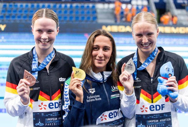 Swimming, European Championships in Paris, 1,500 metres, women: Isabel Marie Gose and Maya Werner win silver and bronze