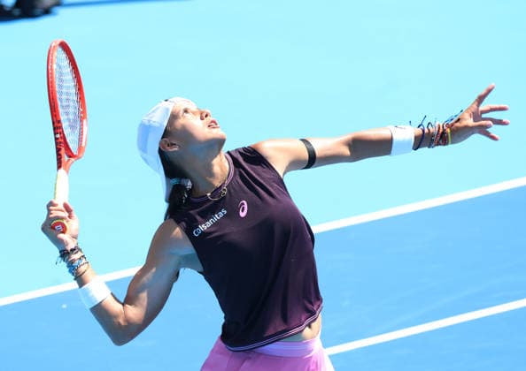 August 14, 2026, Mason, Ohio, USA: EMILIANA ARANGO of Colombia during the match against V. Williams of USA in the first round of tennis tournament WTA, Tennis Damen 1000 Cincinnati Open in Mason, USA. Arango won 6:2, 6:2. Mason USA - ZUMAc278 20260814_zsp_c278_013 Copyright: xMarcinxCholewinskix