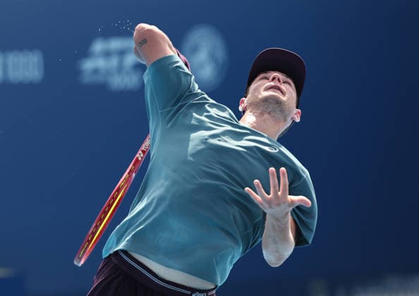 August 14, 2026, Mason, Ohio, USA: KAMIL MAJCHRZAK of Poland during the match against C. O Connell of Australia in the first round of tennis tournament ATP, Tennis Herren 1000 Cincinnati Open in Mason, USA. Majchrzak lost 4:6, 6:7 Mason USA - ZUMAc278 20260814_zsp_c278_029 Copyright: xMarcinxCholewinskix