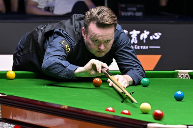 TAIYUAN, CHINA - AUGUST 14: Shaun Murphy of England plays a shot in the Quarterfinal match against Noppon Saengkham of Thailand on day 7 of the 2026 World Snooker Tour China Open at Taiyuan Binhe Sports Center on August 14, 2026 in Taiyuan, Shanxi Province of China.  Copyright: xChinaxNewsxServicex 111659983475