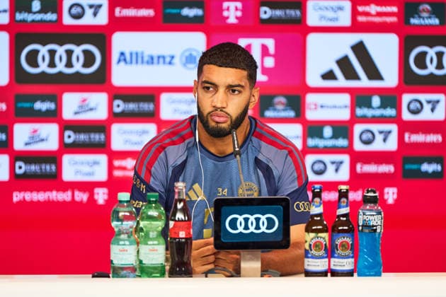 Fußball 1. Bundesliga Vorstellung von Ismael Saibari beim FC Bayern München am 14.08.2026 auf dem Trainingsgelände an der Säbener Straße in München Ismael Saibari ( München ) Photo by FC Bayern via REVIERFOTO Vorstellung von Ismael Saibari beim FC Bayern München *** Soccer, Bundesliga 1: Ismael Saibari s introduction at FC Bayern Munich on August 14, 2026, at the training facility on Säbener Straße in Munich. Ismael Saibari, Munich. Photo by FC Bayern via REVIERFOTO. Ismael Saibari s introduction at FC Bayern Munich