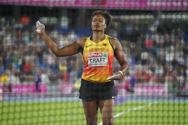 Birmingham , Leichtathletik, Athletics, Track and Field, EAA, Leichtathletik EM Birmingham 2026 European Championships birmingham 2026 , 10.08-17.08.2026, Alexander Stadium Birmingham, Grossbritannien , Diskuswurf Frauen , Discus throw Women Final,Shanice Craft Deutschland, Germany GER Copyright Gladys Chai von der Laage *** Birmingham, Track and Field, Athletics, EAA, 2026 European Athletics Championships in Birmingham, August 10–17, 2026, Alexander Stadium, Birmingham, Great Britain, Women’s Discus Throw, Women’s Discus Throw Final, Shanice Craft, Germany (GER), Copyright Gladys Chai von der Laage