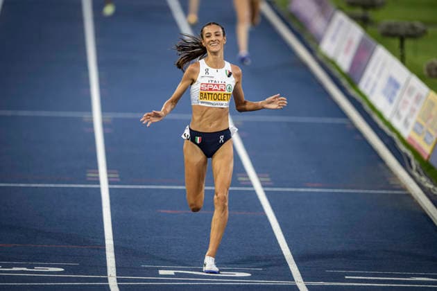 RECORD DATE NOT STATED 14th August 2026; Alexander Stadium, Birmingham, Midlands, England; 2026 European Athletics Championships, Day Five; Nadia Battocletti (ITA) wins gold in the womens 10000m final GodfreyxPitt
