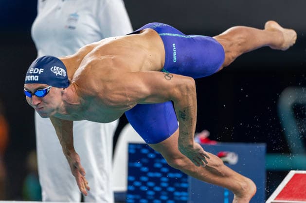 SWIMMING - EAC 2026 PARIS,FRANCE,15.AUG.26 - SWIMMING - European Aquatics Championships Paris 2026, 50m freestyle, men. Image shows Heiko Gigler (AUT).  GEPAxpictures xPhilippxBrem