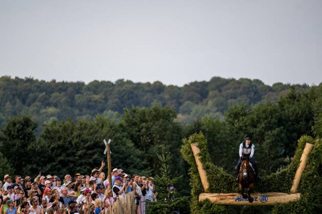 260815 Libussa Lubbecke of Germany with horse Caramia compete in the Eventing Cross-Country during day 5 of the 2026 FEI World Championships on August 15, 2026 in Aachen. Photo: Emma Wallskog BILDBYRAN kod EW EW0685 ridsport equestrian rid-vm 2026 2026 fei world championships bbeng ridsport-vm fälttävlan eventing terrängritt terräng *** August 15, 2026: Libussa Lubbecke of Germany, riding Caramia, competes in the Eventing Cross Country on Day 5 of the 2026 FEI World Championships on August 15, 2026 in Aachen. Photo by Emma Wallskog. BILDBYRAN code EW EW0685 equestrian sports riding 2026 World Championships 2026 FEI World Championships bbeng equestrian sports World Championships eventing cross-country  Copyright: EMMAxWALLSKOG BB260815EW011