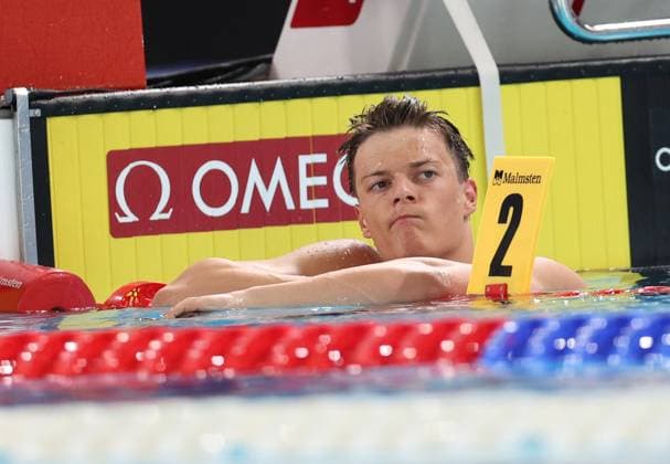 Belgian Noah Verreth looks dejected after the heats of the Men s 100m Backstroke on the sixth day of the European Aquatics Championships in Paris, France on Saturday 15 August 2026. VIRGINIExLEFOUR  x183413072x