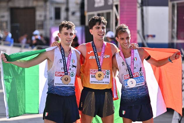2026.08.15 Birmingham Lekkoatletyka Mistrzostwa Europy N z Andrea Cosi Paul McGrath Francesco Fortunato Foto Michal Laudy PressFocus 2026.08.15 Birmingham Athletics European Athletics Championships Andrea Cosi Paul McGrath Francesco Fortunato Credit: Michal Laudy PressFocus NEWSPIX.PL --- newspix.pl 