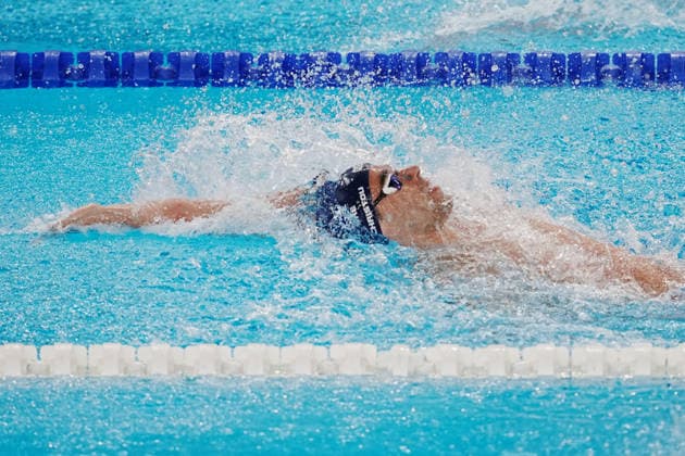 Apostolos Christou from Greece at the Swimming European Aquatics Championships Paris 2026, Paris, August 15, 2026 .  Copyright: xGianxMattiaxD Alberto LaPressex