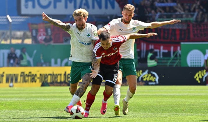Football, 2nd Bundesliga, SpVgg Greuther Fürth v 1. FC Nürnberg