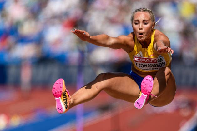 260815 Tilde Johansson of Sweden competes women™s long jump during day 6 of the 2026 European Athletics Championships on August 15, 2026 in Birmingham. Photo: Mathias Bergeld BILDBYRAN kod MB MT1071 friidrott athletics friidrett friidrotts-em em friidretts-em 2026 european athletics championships day 6 bbeng sverige long jump lengde längdhopp *** August 15, 2026: Tilde Johansson of Sweden competes in the women’s long jump on Day 6 of the 2026 European Athletics Championships on August 15, 2026 in Birmingham. Photo by Mathias Bergeld, BILDBYRAN, code MB MT1071. track and field, athletics, friidrett, friidrotts EM, 2026 European Athletics Championships, Day 6, BBENG, Sweden, long jump, lengde, längdhopp  Copyright: MATHIASxBERGELD BB260815MB030