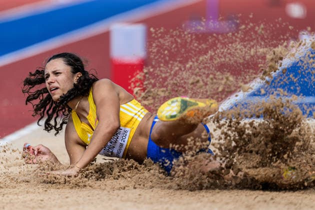 260815 Ayla Hallberg Hossain of Sweden competes women™s long jump during day 6 of the 2026 European Athletics Championships on August 15, 2026 in Birmingham. Photo: Mathias Bergeld BILDBYRAN kod MB MT1071 friidrott athletics friidrett friidrotts-em em friidretts-em 2026 european athletics championships day 6 bbeng sverige long jump lengde längdhopp *** August 15, 2026: Ayla Hallberg Hossain of Sweden competes in the women’s long jump on Day 6 of the 2026 European Athletics Championships on August 15, 2026 in Birmingham. Photo by Mathias Bergeld. BILDBYRAN code MB MT1071. track and field, athletics, friidrett, friidrotts EM, 2026 European Athletics Championships, Day 6, BBENG, Sweden, long jump, lengde, längdhopp  Copyright: MATHIASxBERGELD BB260815MB033