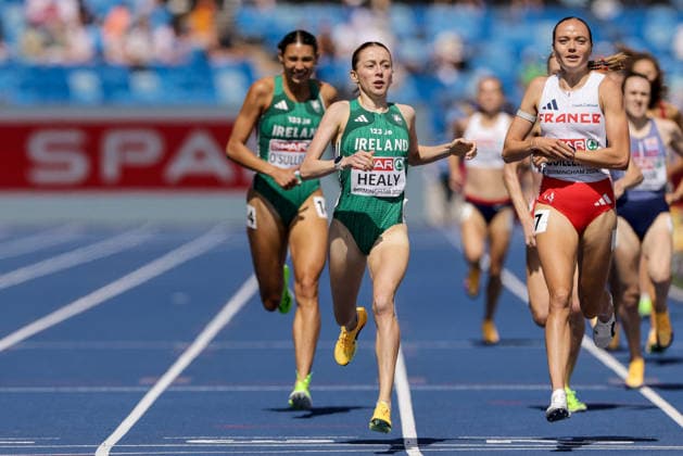 2026 European Athletics Championships, Alexander Stadium, Birmingham, England 15 8 2026 Women s 1500m Round 1 Heat 2 Ireland s Sarah Healy finishes in second place and qualifies for the final Sarah Healy finishes in second place and qualifies for the final 15 8 2026  Copyright: xx 0S9A6338