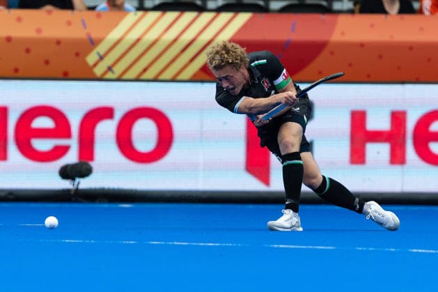 India v Wales - FIH Hockey World Cup AMSTELVEEN, NETHERLANDS - AUGUST 15: Jacob Draper of Wales during the FIH Hockey World Cup match between India and Wales at Wagener Stadion on August 15, 2026 in Amstelveen, Netherlands. Amstelveen Wagener Stadion Netherlands Content not available for redistribution in The Netherlands directly or indirectly through any third parties. Copyright: xMarcelxvanxPlateringenx